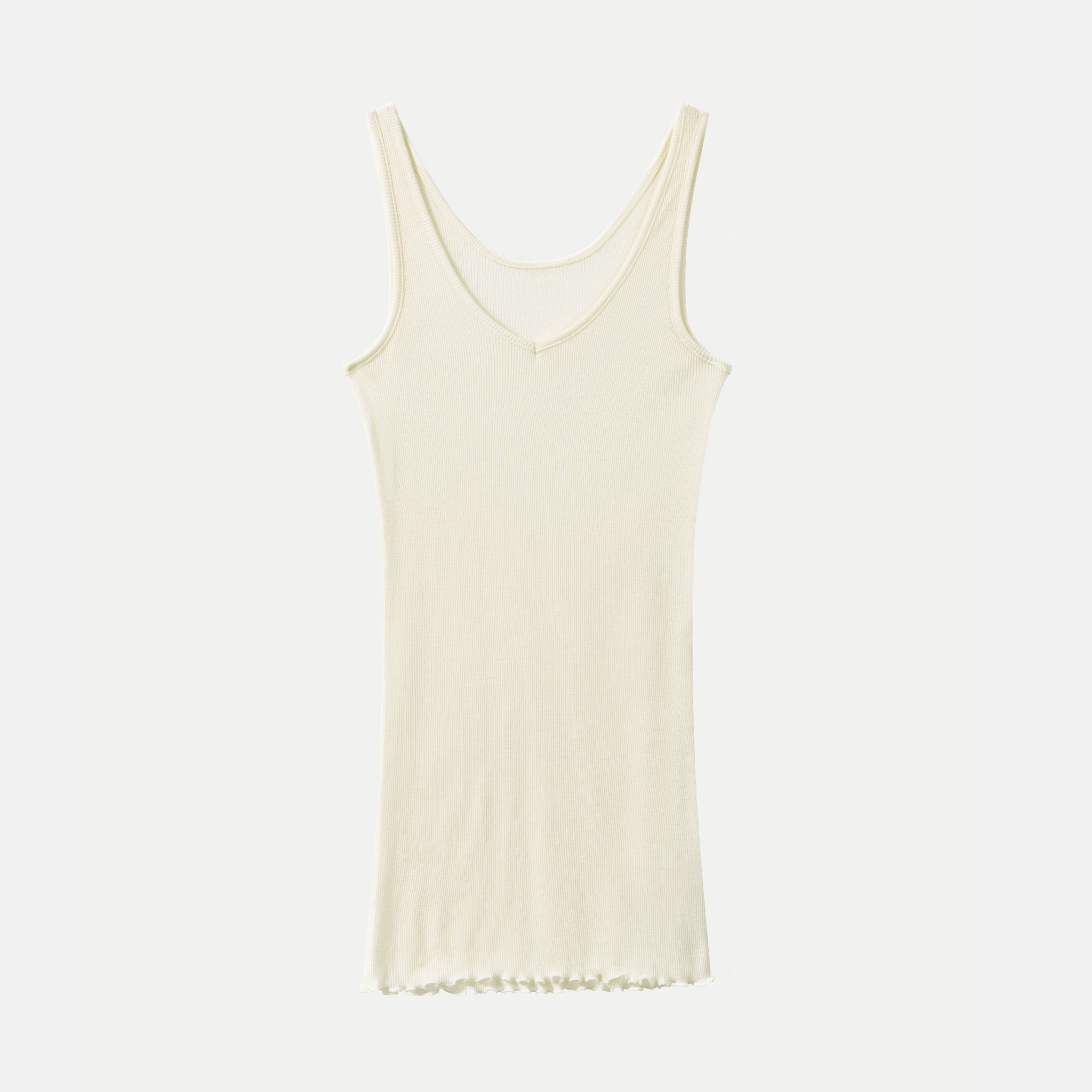 【luxe by mujyu】日本製メリノウール100%リブタンク<br><span style="color: red;">今ならまとめ買いで10%OFF</span>