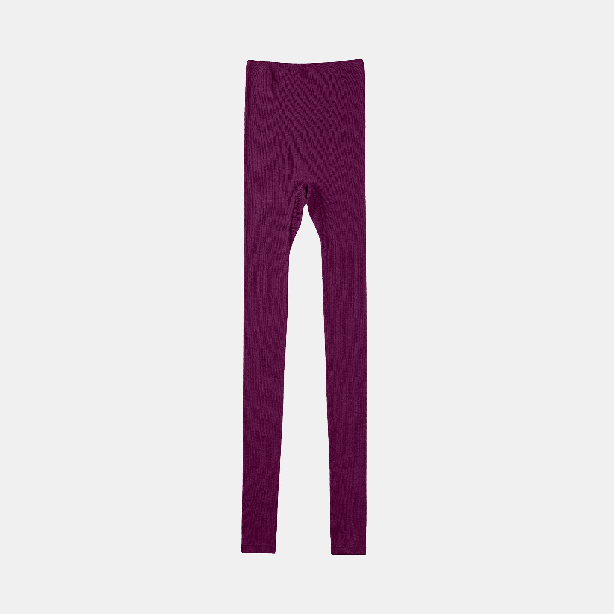 【luxe by mujyu】メリノウール100%リブ レギンス<br><span style="color: red;">今ならまとめ買いで5%OFF</span>