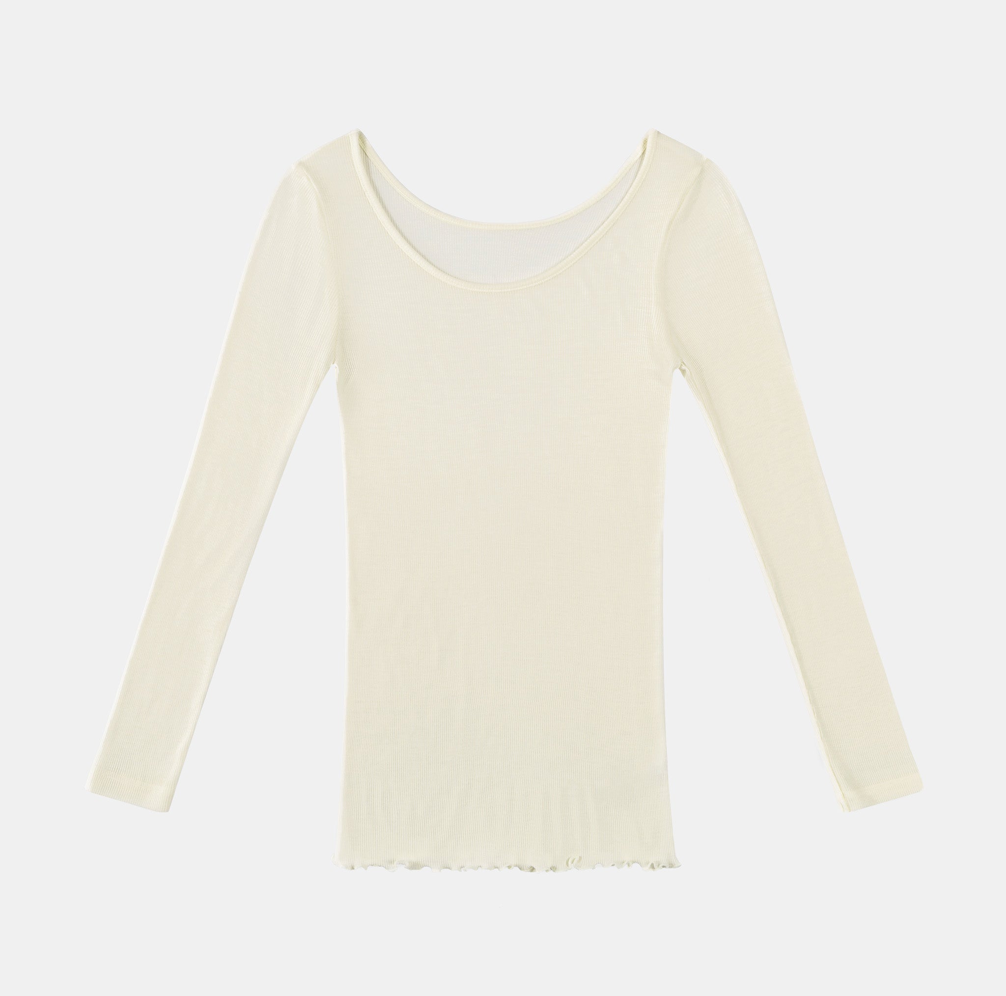 【luxe by mujyu】日本製メリノウール100%リブ プルオーバー<br><span style="color: red;">今ならまとめ買いで5%OFF</span>