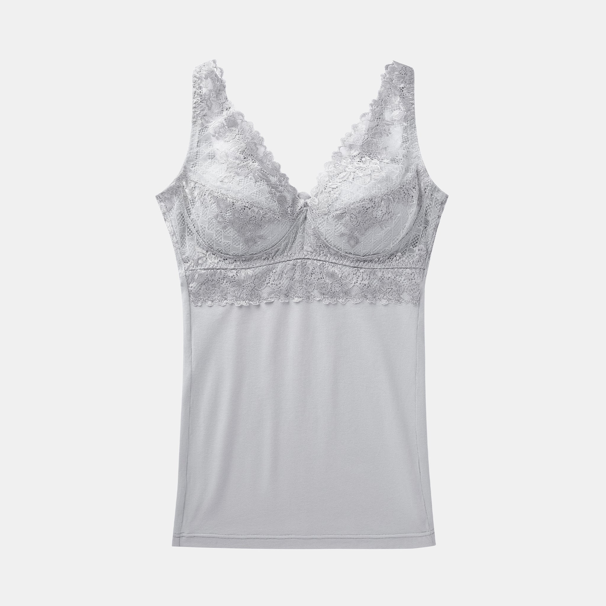 【30%OFF】<br>ノンワイヤーレーシーブラレットキャミ〈ガーデニア〉