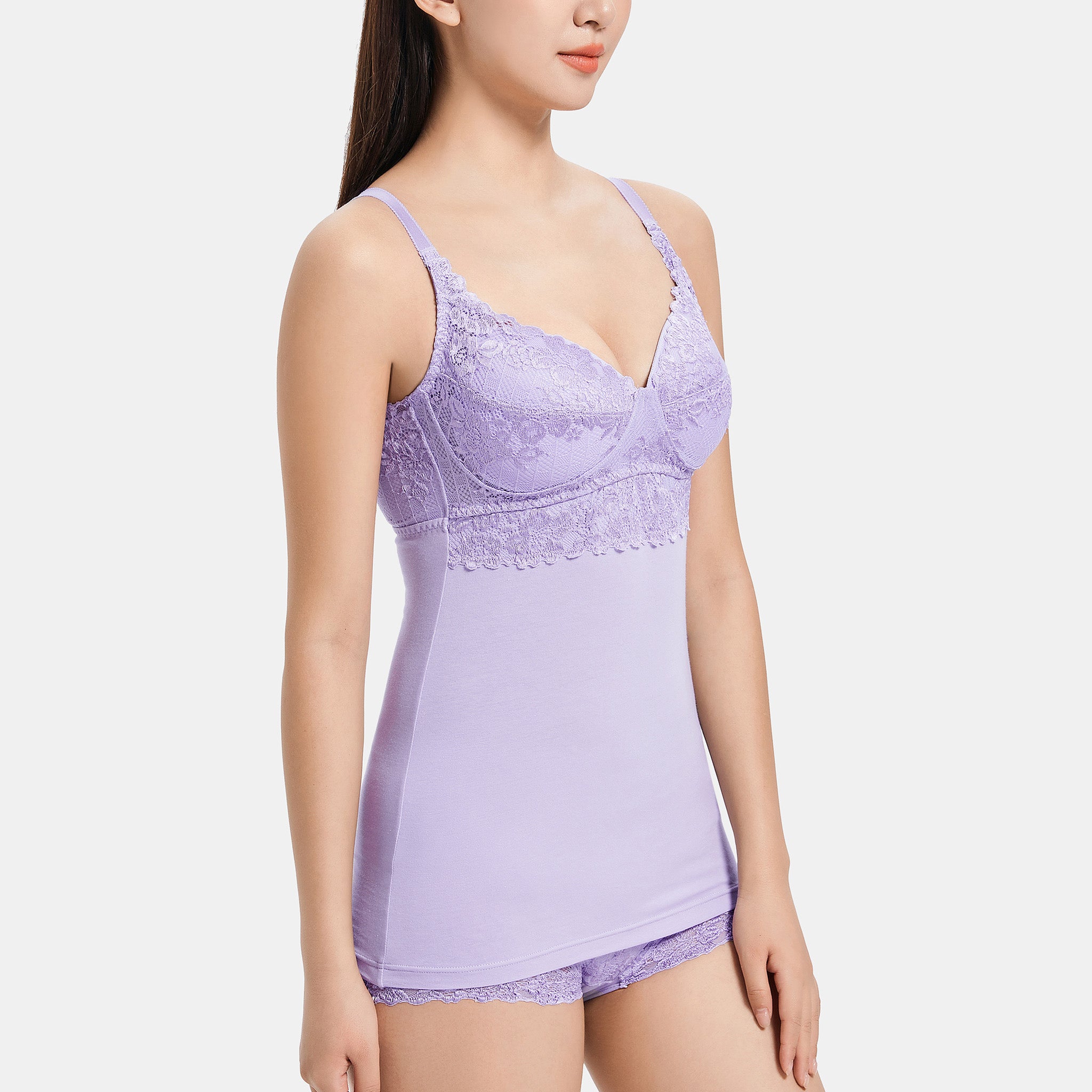 【30%OFF】<br>ノンワイヤーレーシーブラキャミ〈ガーデニア〉