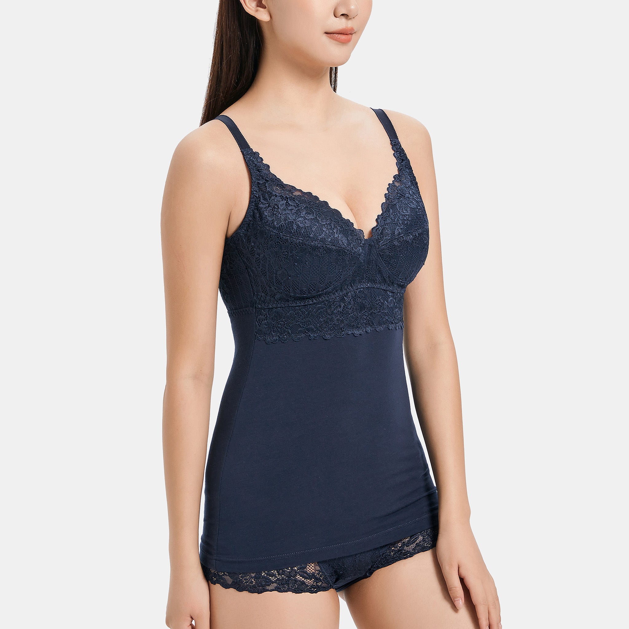 【30%OFF】<br>ノンワイヤーレーシーブラキャミ〈ガーデニア〉