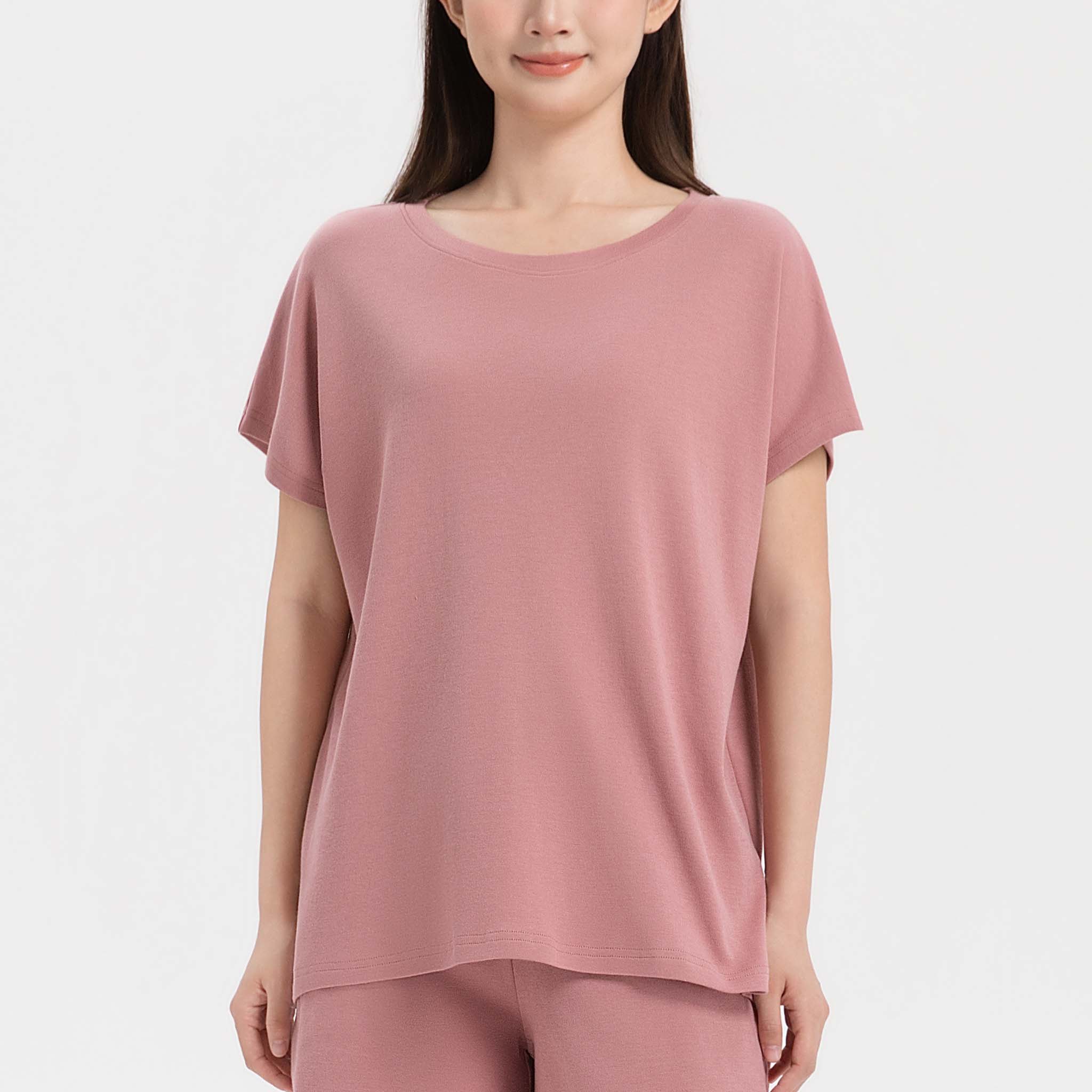 綿100% オーバーサイズTシャツ<br><夏凪ラウンジウェア>