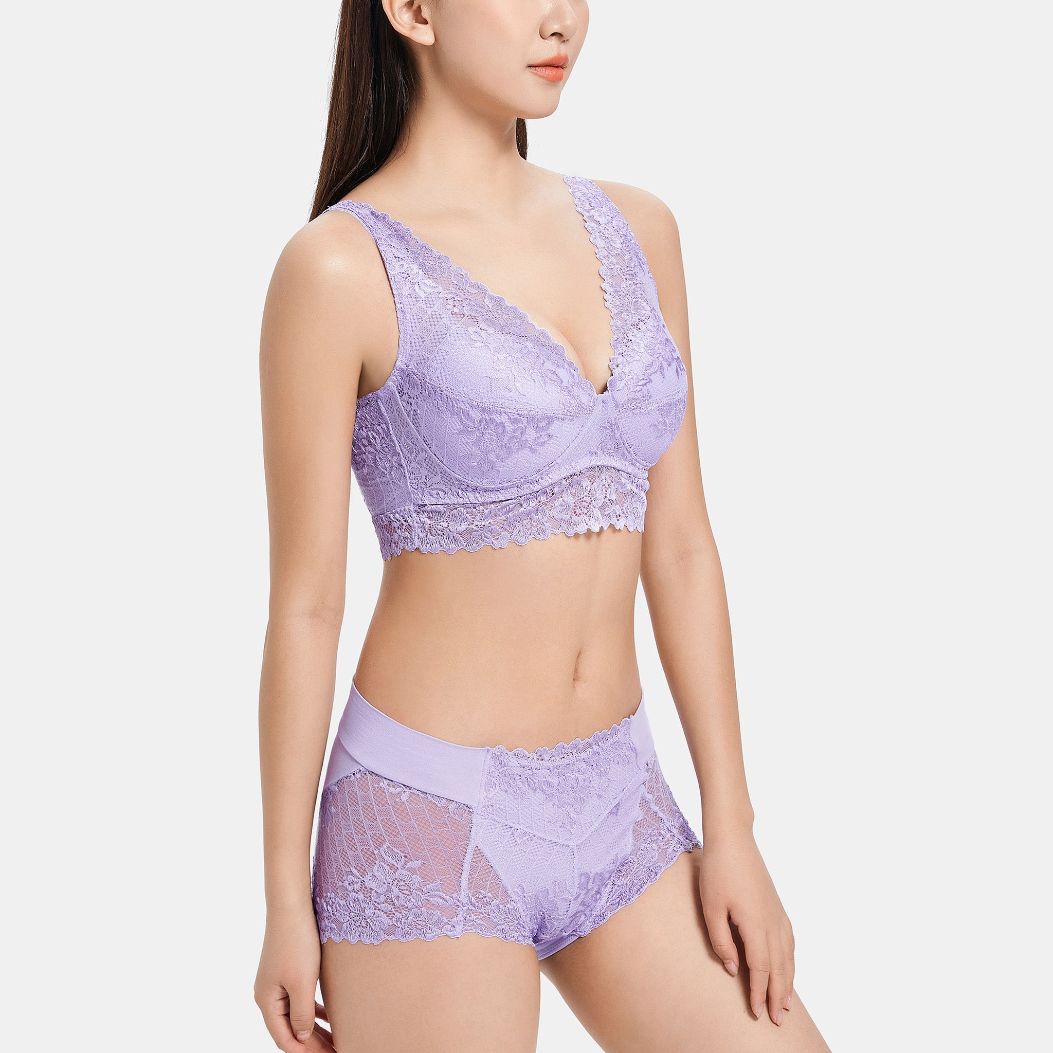 <30% OFF> <br>ノンワイヤーレーシーブラレット〈ガーデニア〉