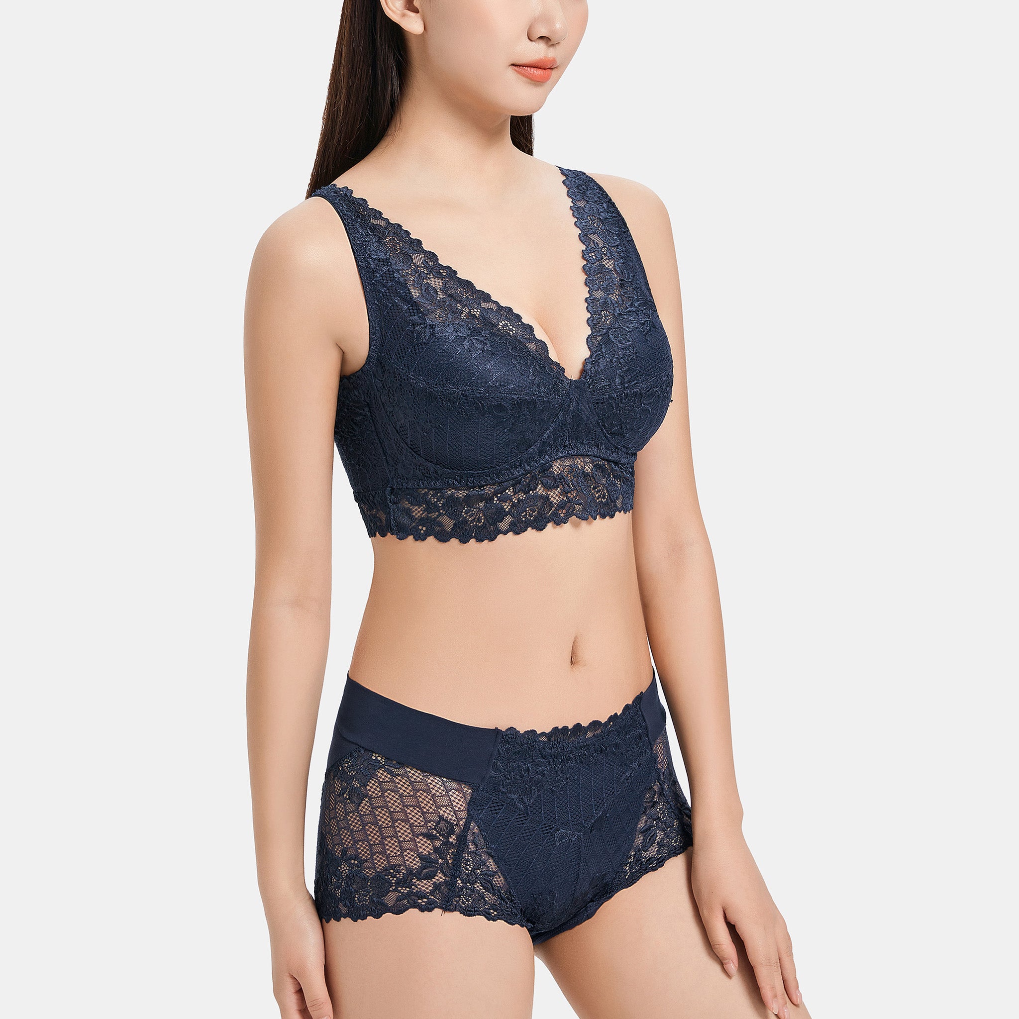 <30% OFF> <br>ノンワイヤーレーシーブラレット〈ガーデニア〉