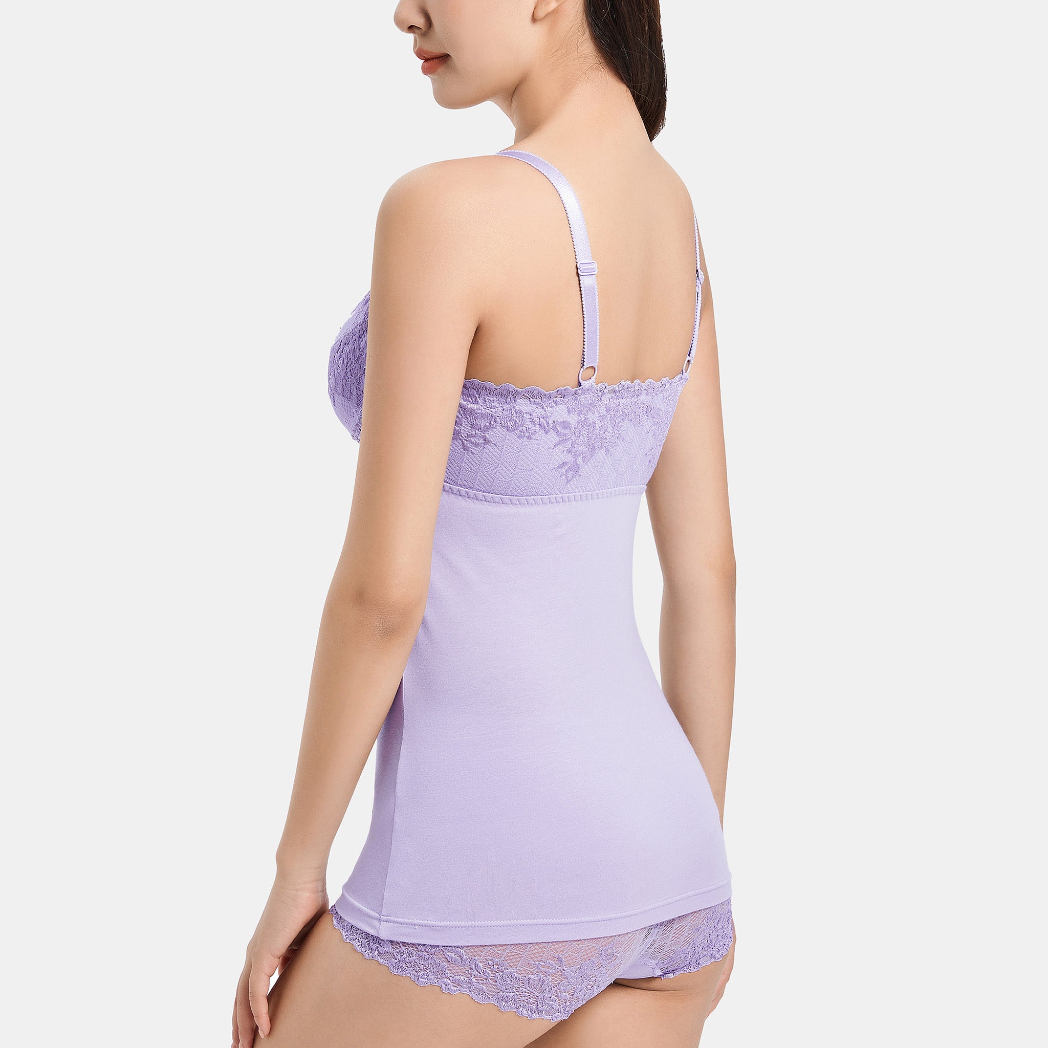 【30%OFF】<br>ノンワイヤーレーシーブラキャミ〈ガーデニア〉