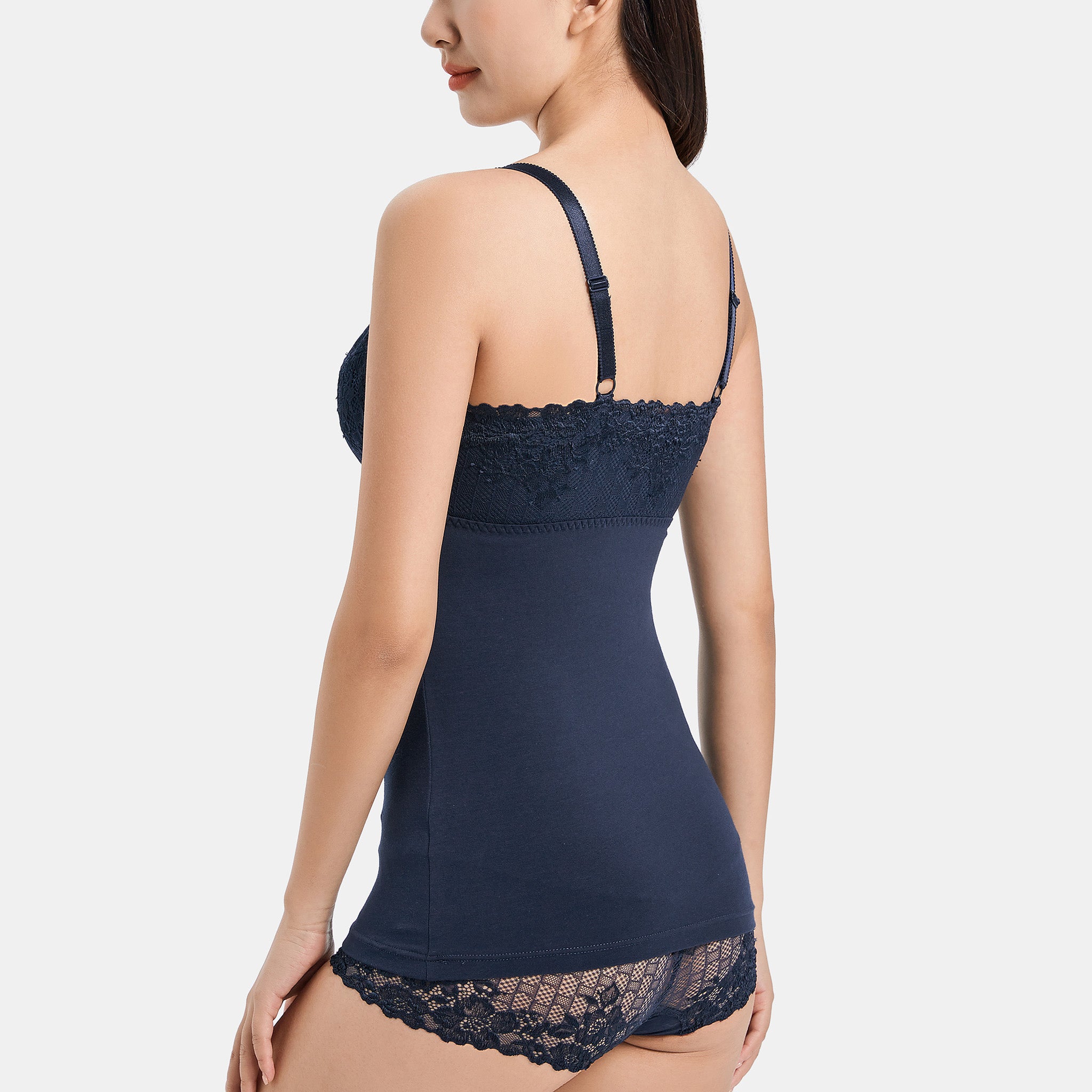 【30%OFF】<br>ノンワイヤーレーシーブラキャミ〈ガーデニア〉