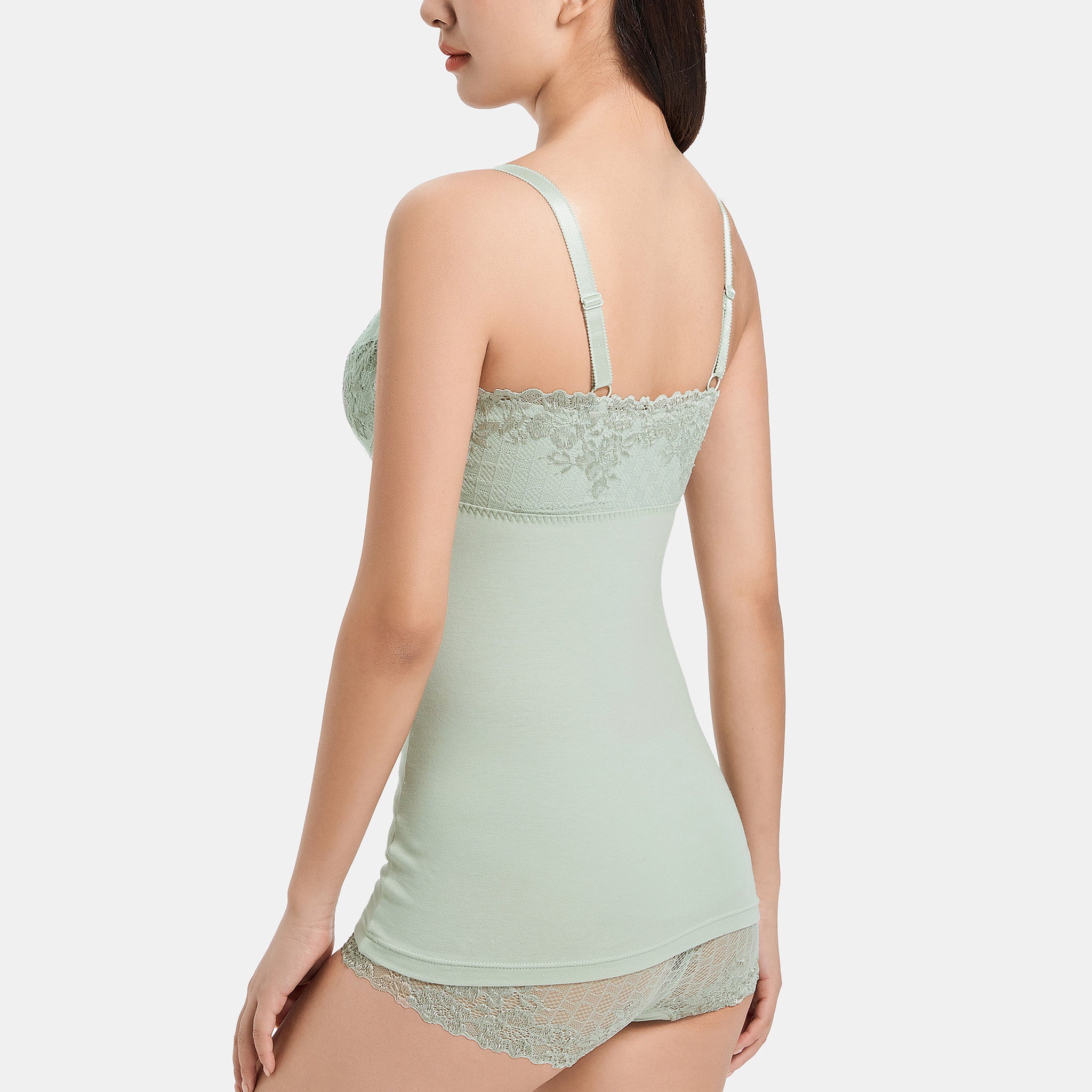 【30%OFF】<br>ノンワイヤーレーシーブラキャミ〈ガーデニア〉