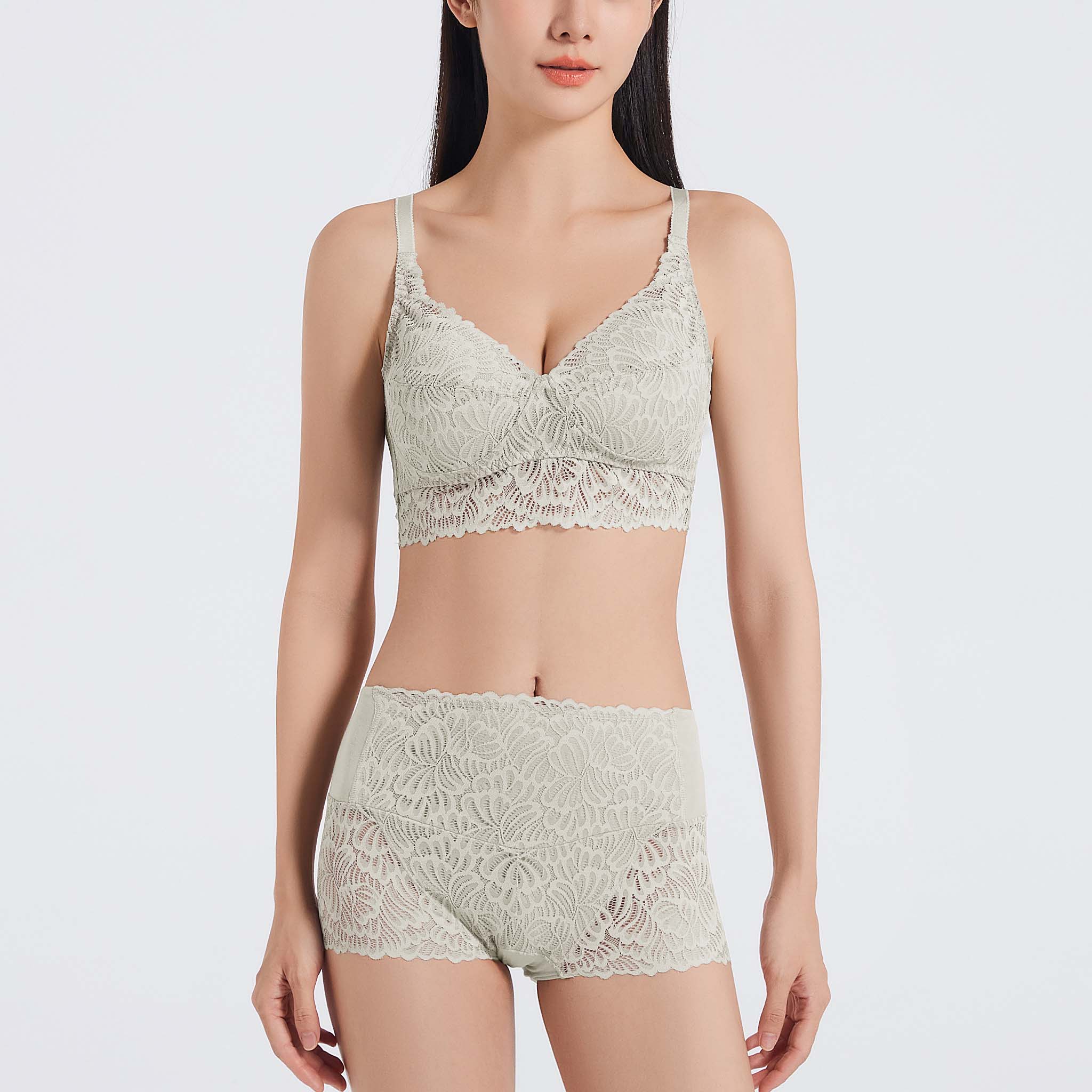 ノンワイヤーレーシーブラ<br>〈夏凪ダリア〉