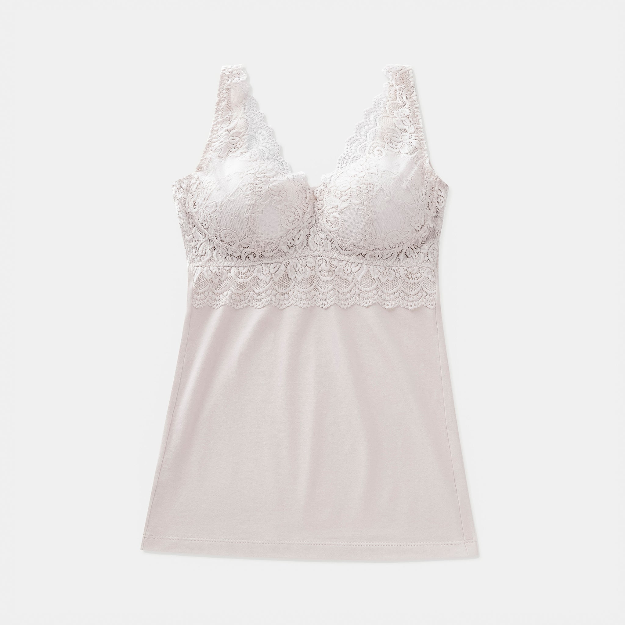 ノンワイヤーレーシーブラレットキャミ〈カンパニュラ〉