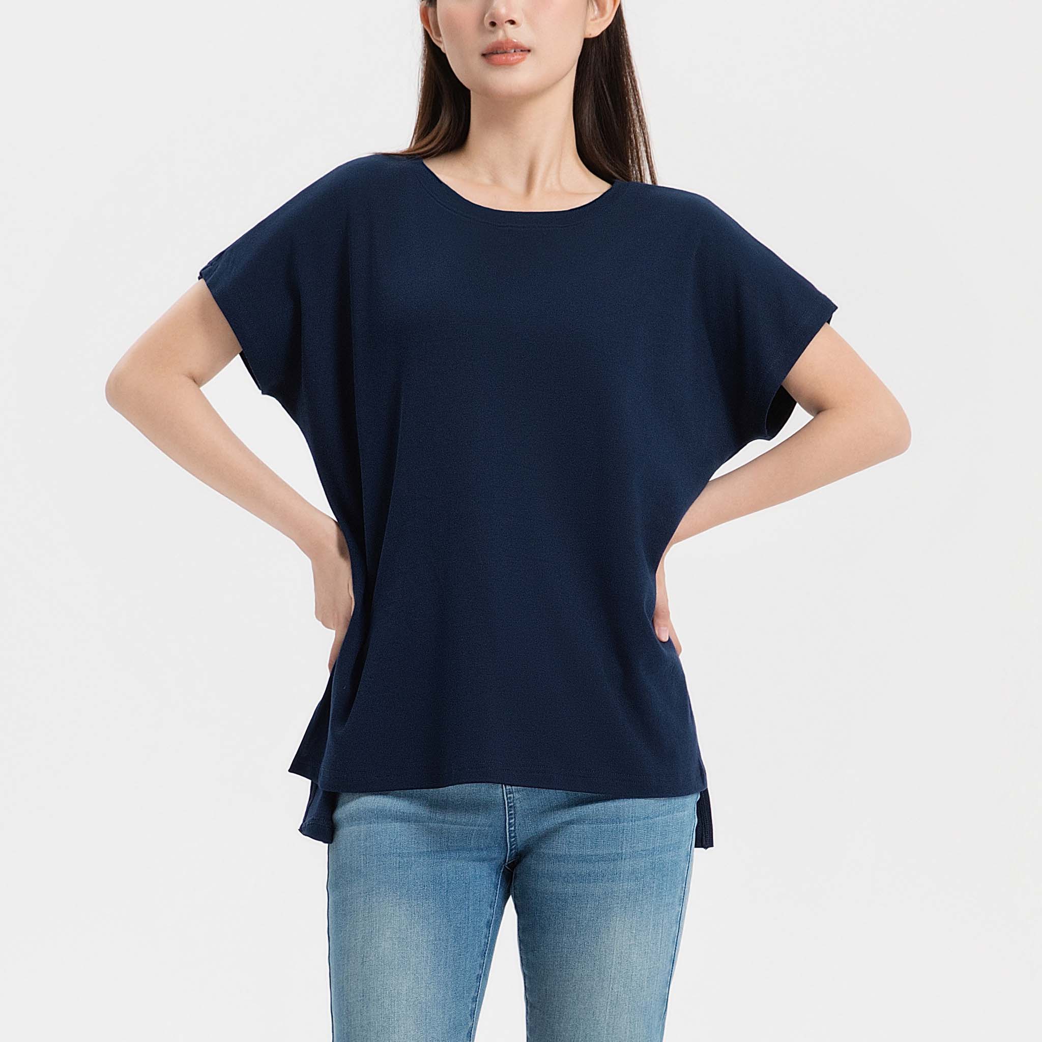 綿100% オーバーサイズTシャツ<br><夏凪ラウンジウェア>