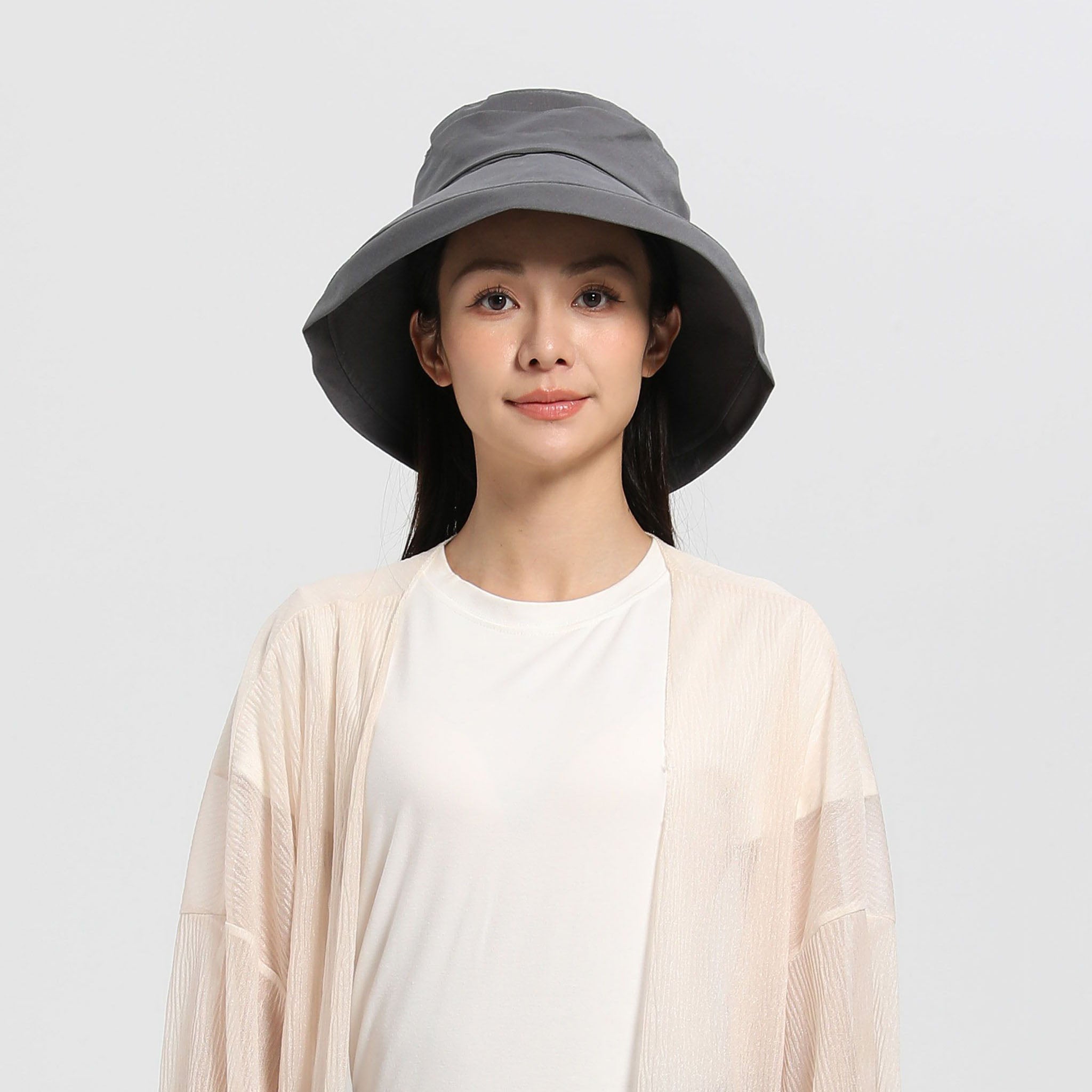 UV対策 リボンハット