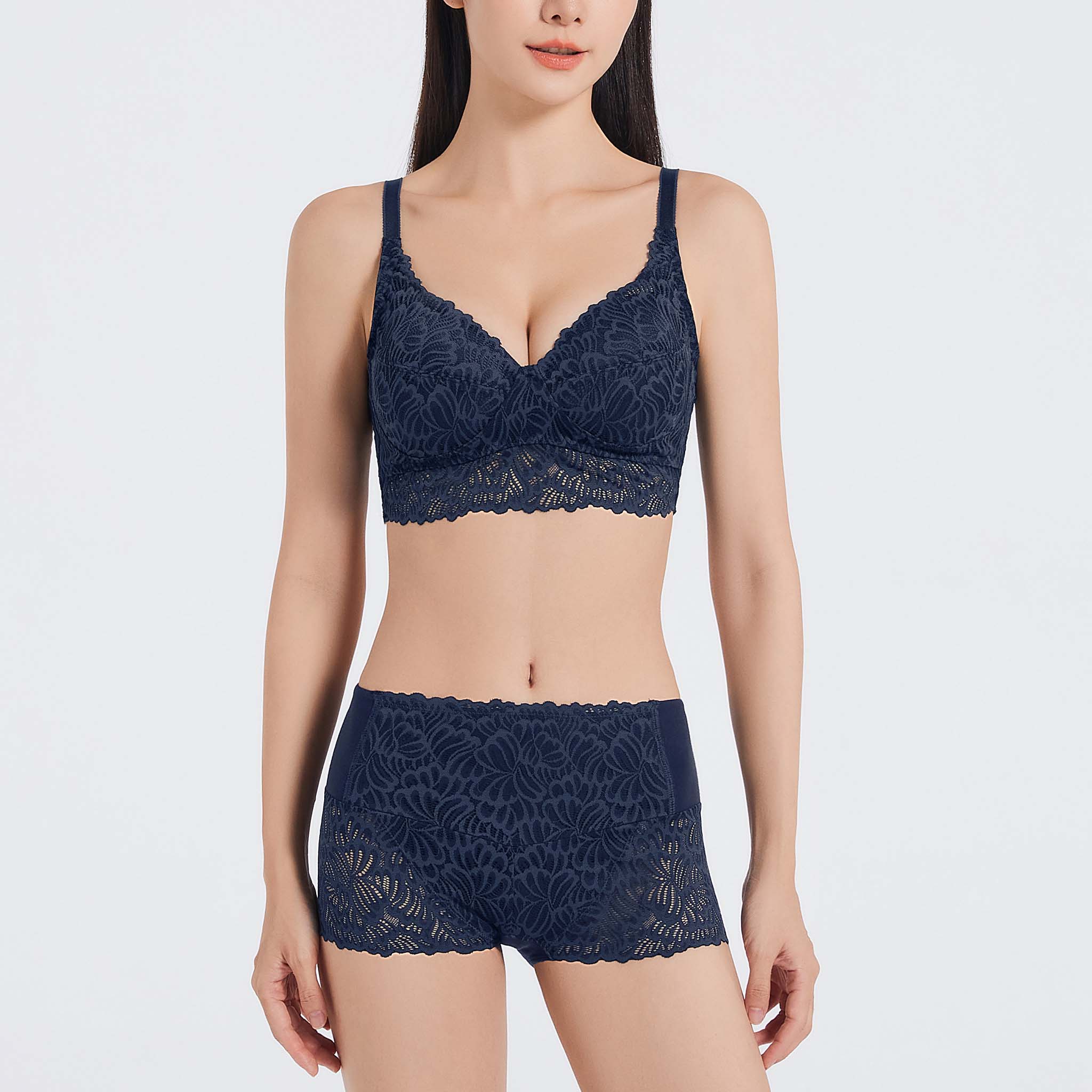 レーシーローレグショーツ<br>〈夏凪ダリア〉