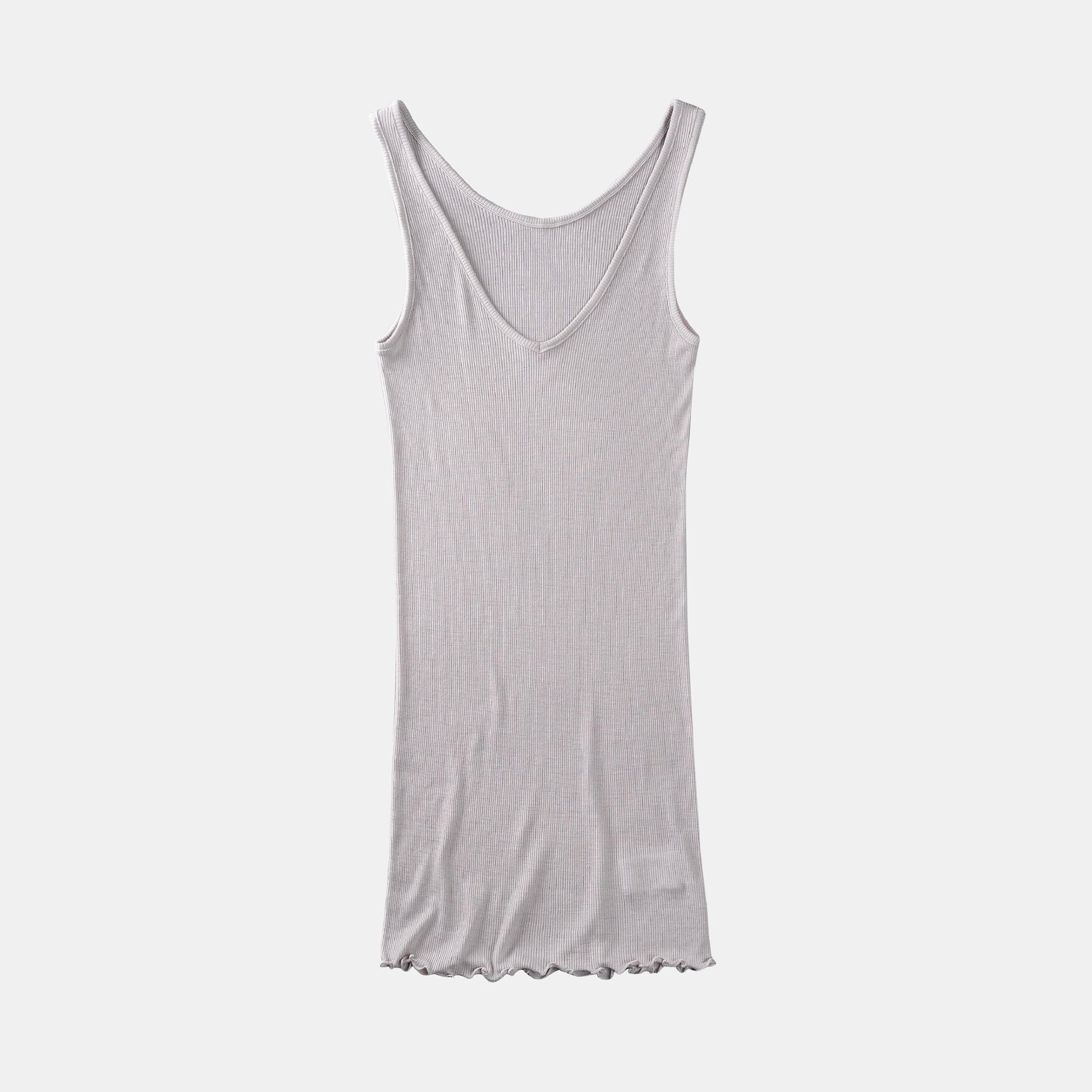 【luxe by mujyu】日本製メリノウール100%リブタンク<br><span style="color: red;">今ならまとめ買いで10%OFF</span>