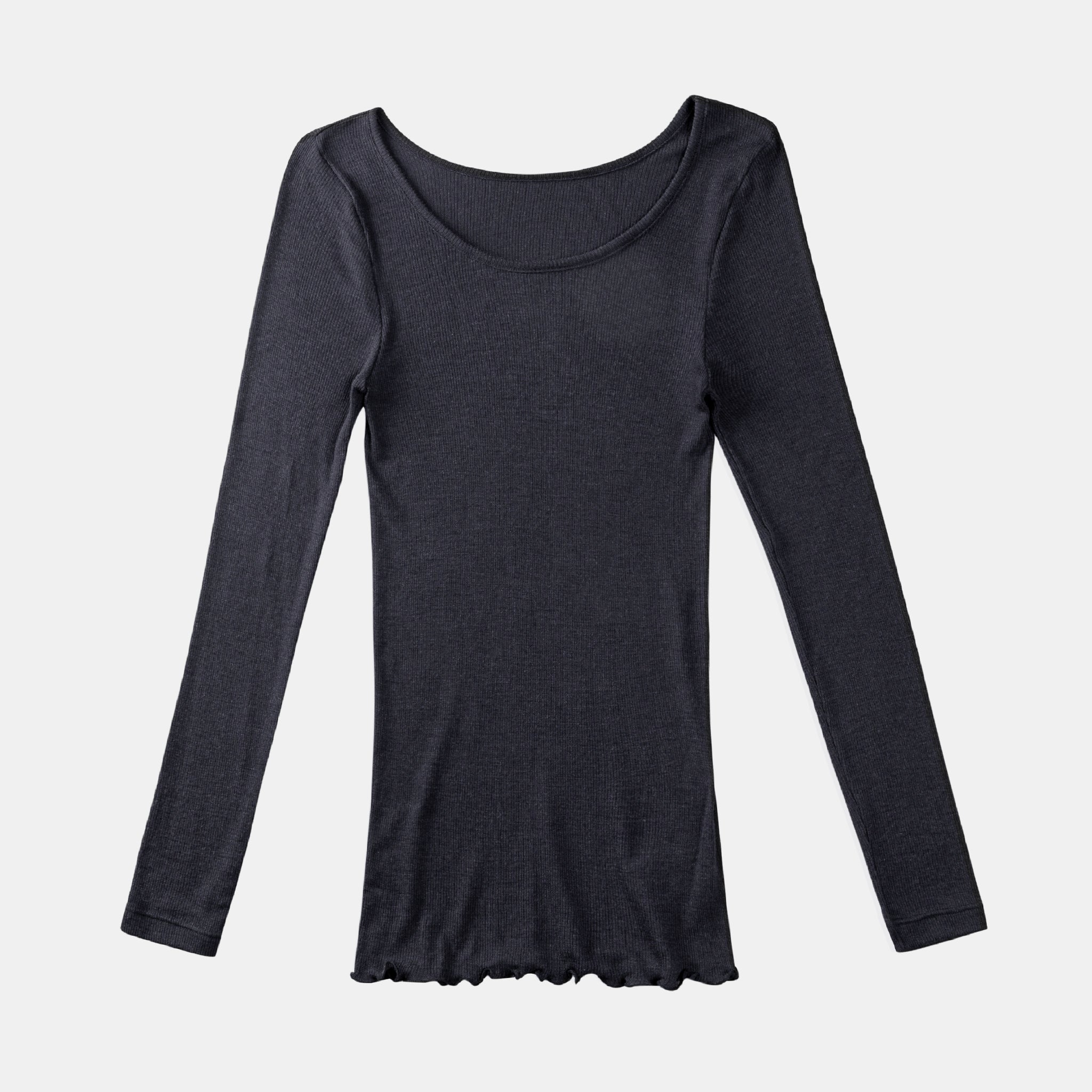 【luxe by mujyu】日本製メリノウール100%リブ プルオーバー<br><span style="color: red;">今ならまとめ買いで5%OFF</span>