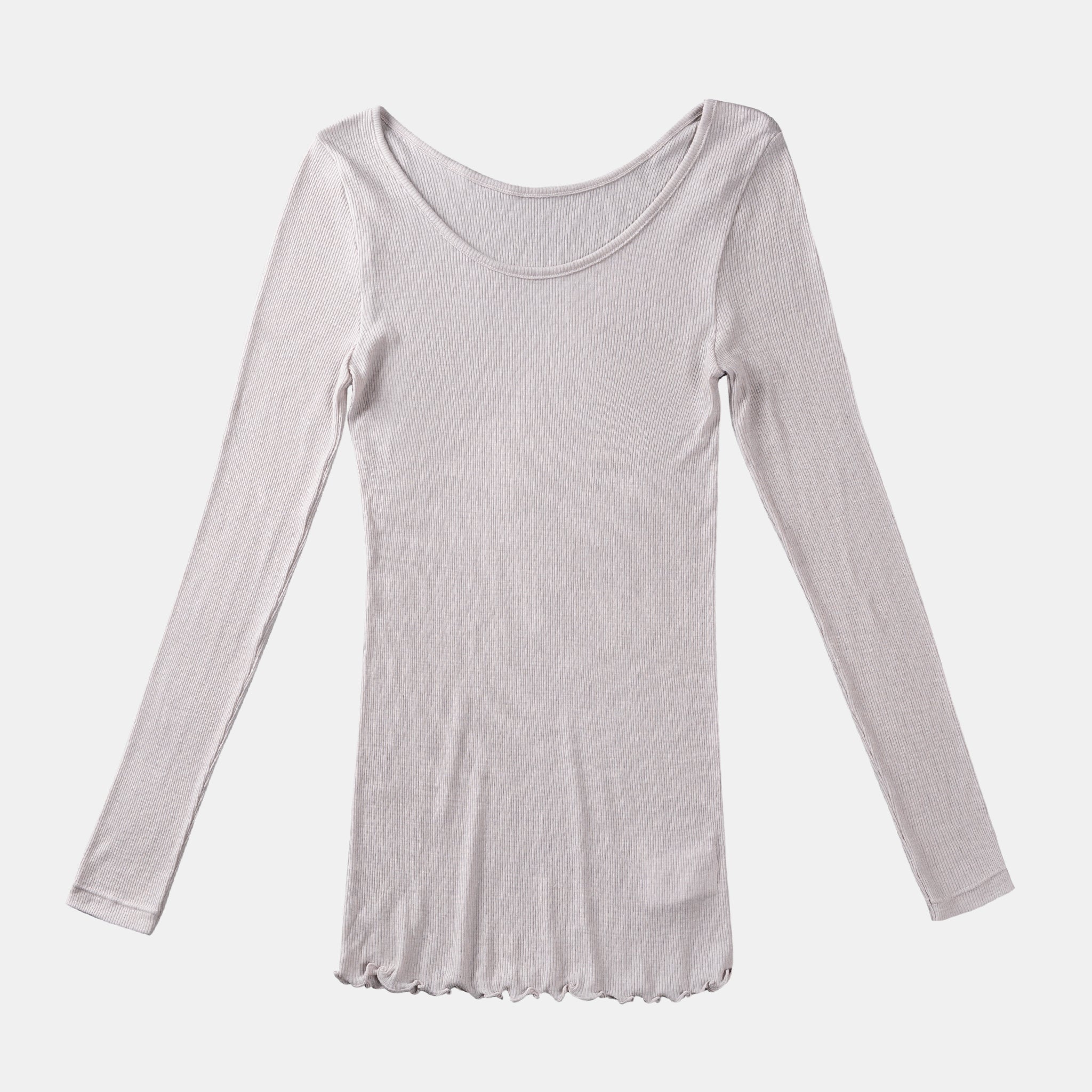 【luxe by mujyu】メリノウール100%リブ プルオーバー<br><span style="color: red;">今ならまとめ買いで5%OFF</span>