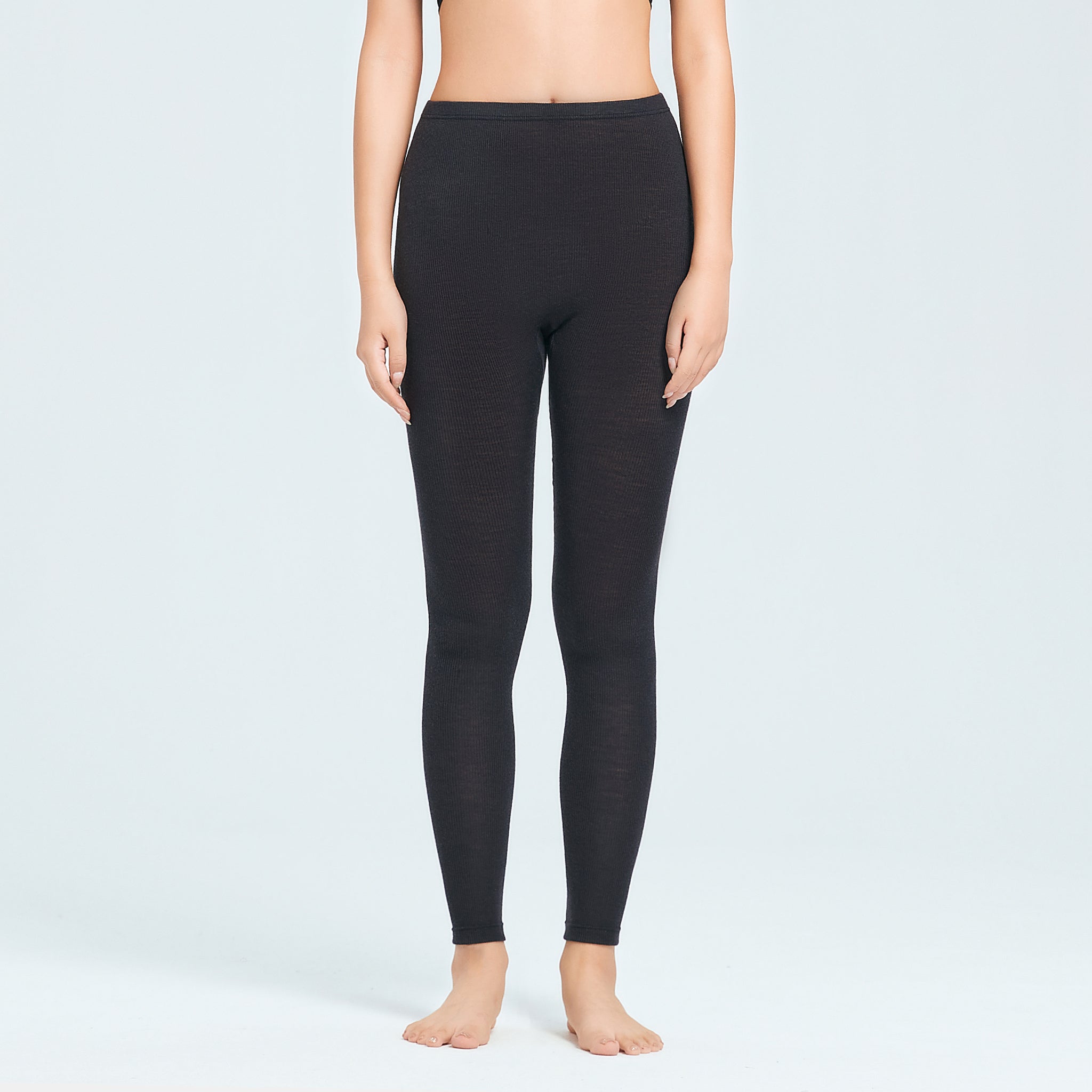 【luxe by mujyu】メリノウール100%リブ レギンス<br><span style="color: red;">今ならまとめ買いで5%OFF</span>