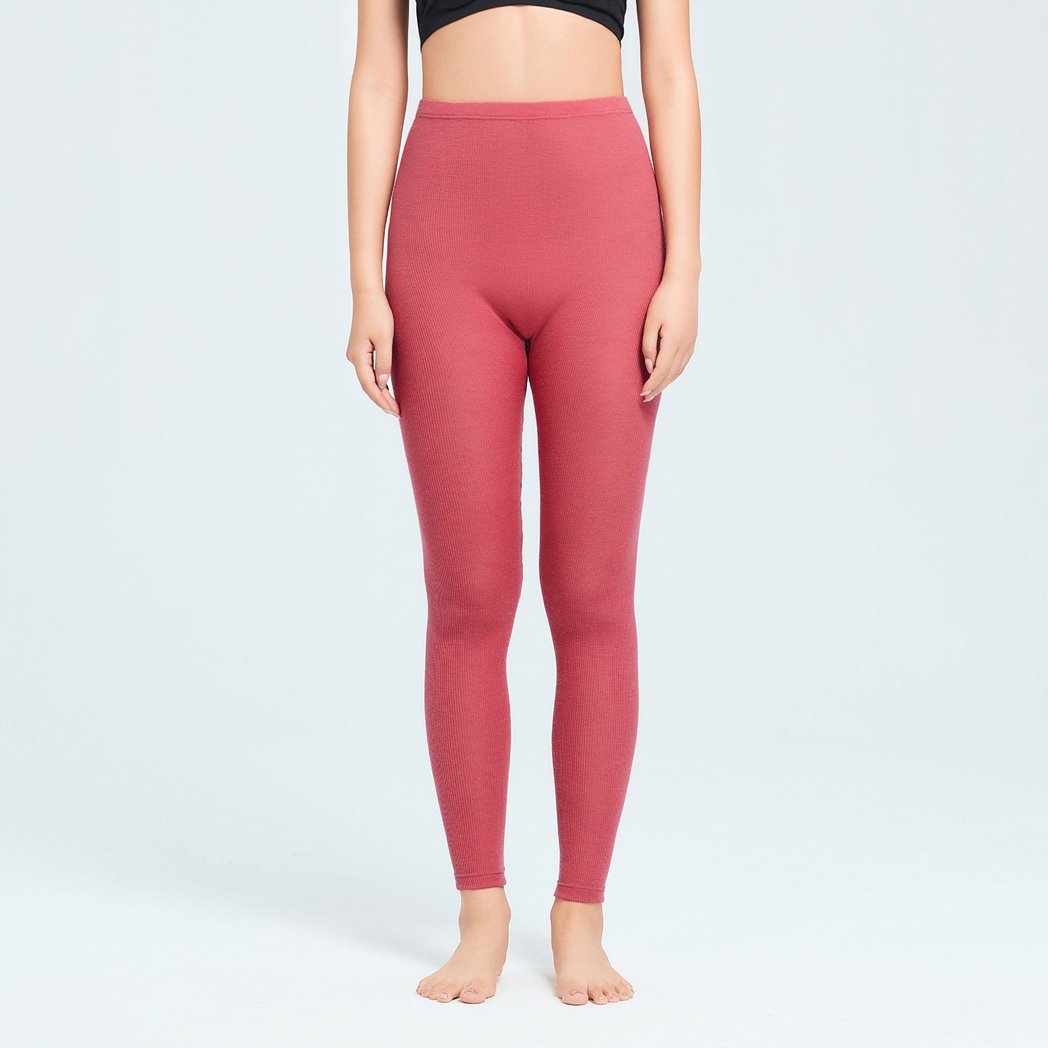 【luxe by mujyu】日本製メリノウール100%リブ レギンス<br><span style="color: red;">今ならまとめ買いで10%OFF</span>