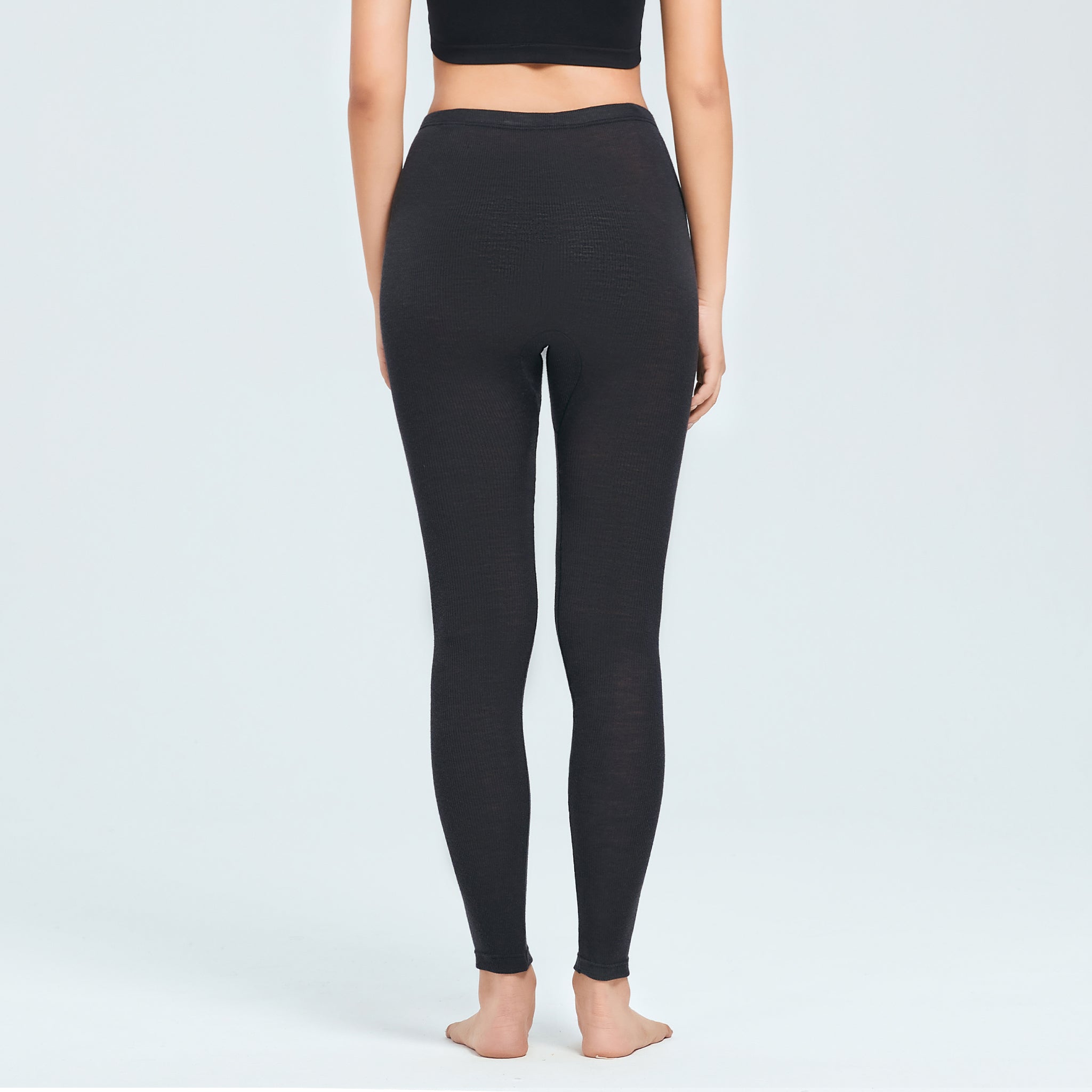 【luxe by mujyu】メリノウール100%リブ レギンス<br><span style="color: red;">今ならまとめ買いで5%OFF</span>