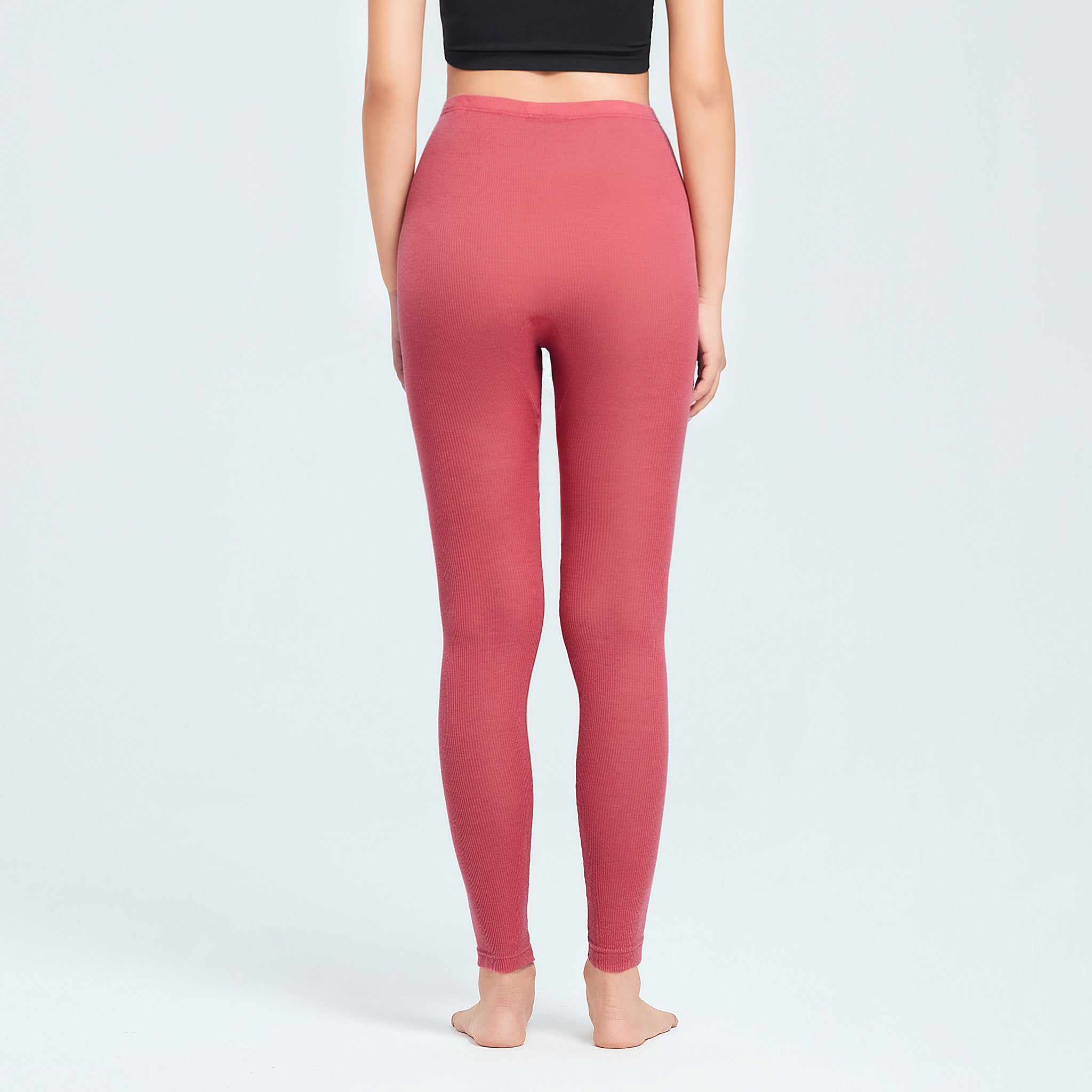 【luxe by mujyu】メリノウール100%リブ レギンス<br><span style="color: red;">今ならまとめ買いで5%OFF</span>
