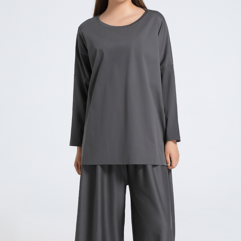 【50%OFF】<br>【luxe by mujyu】コットン100% ラウンジウエア トップス