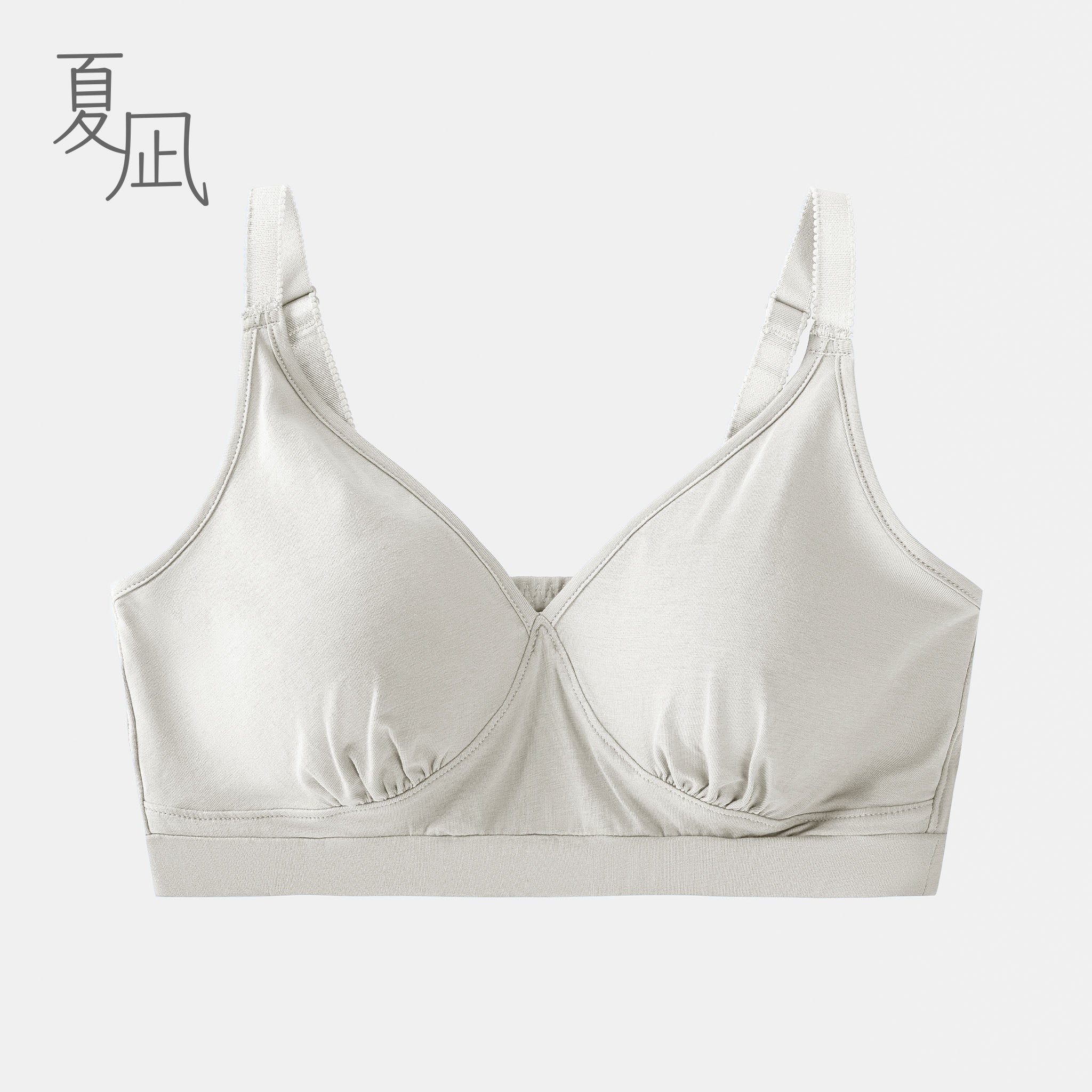 モユル！　プリーツアシメブラジャケ ツーハッチ tu-hacci 《ナチュ盛りtype》「ブラモネ」リブ