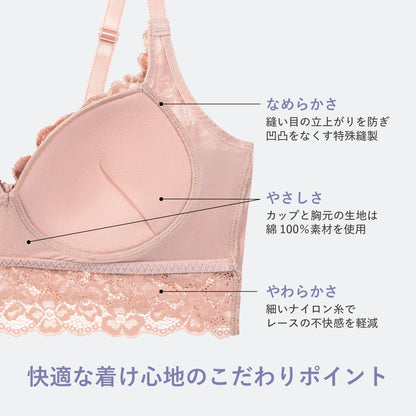 ノンワイヤーレーシーブラ〈ランタナ〉