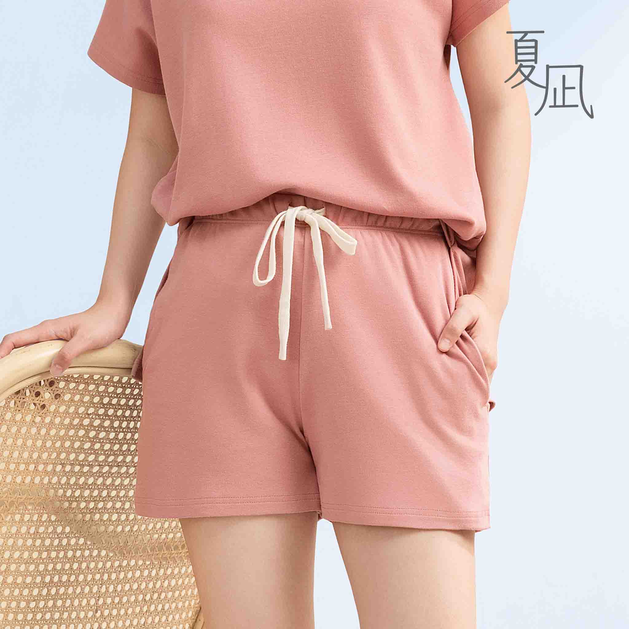 綿100% ショートパンツ<br>＜夏凪ラウンジウェア＞