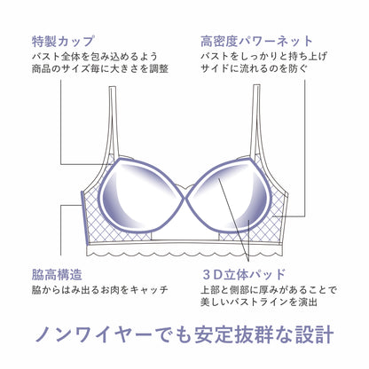 ノンワイヤーレーシーブラ〈ランタナ〉