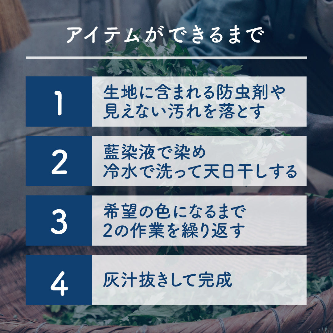 【受注生産】日本製 藍染メリノ100％リブタンク<br><span style="color: red;">コラボスタートキャンペーン割15％OFF！</span>